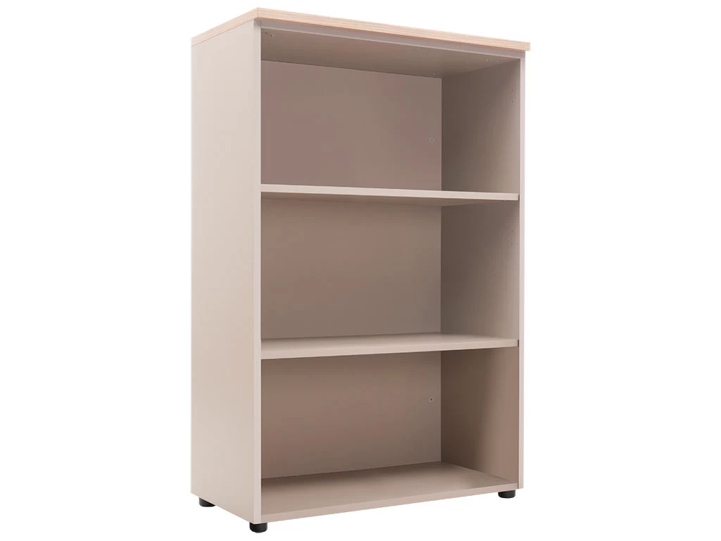 Шкаф офисный Практик NW 1280S открытый вяз натуральный / бежевый