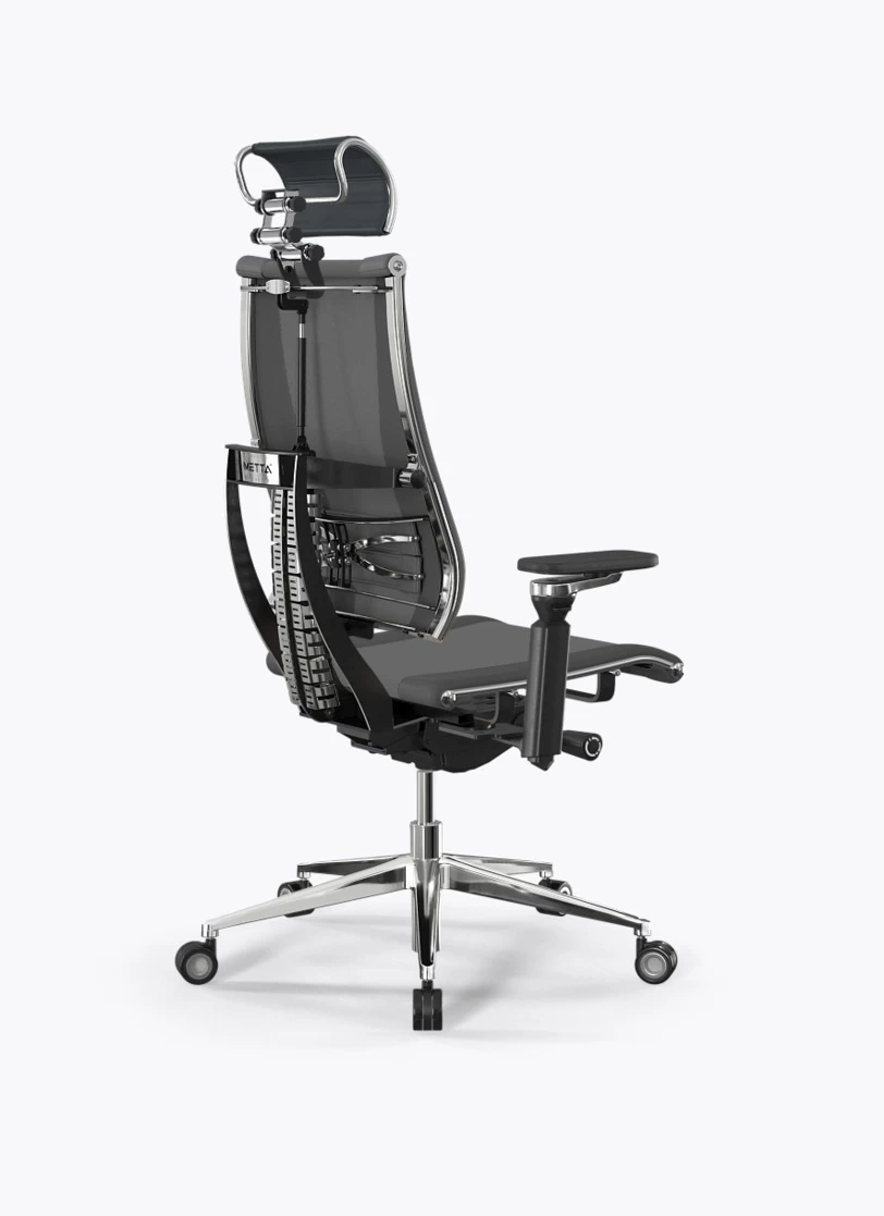 Кресло Метта Y 4D Free B2-14D/2992505 (сетка TS YM93 серая/экокожа Infinity Easy Clean темно-серая)