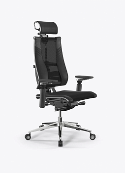 Кресло Метта Y 4D Triumph B2-15D/1014603 (сетка TS YM93 черная/экокожа Infinity Easy Clean черная)